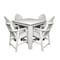 Highwood Usa Hamilton 5pc Square Counter Height Outdoor Patio Furniture Dining Set AD-CNA44-WHE - alternate 1